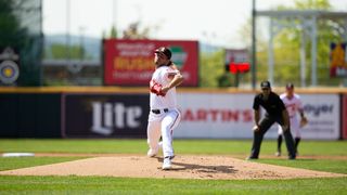 In The System: Three prospects who took a big step in 2023 taken at PNC Park (Weekly Features). Photo by ROB LYNN / ALTOONA CURVE